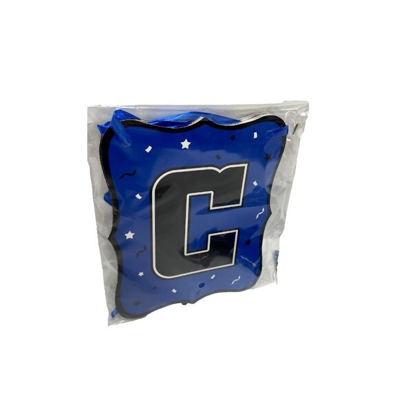 Blue Congrats Grad Banner & Rectangular Table Cloth Graduation Party Decor New - Picture 2 of 6